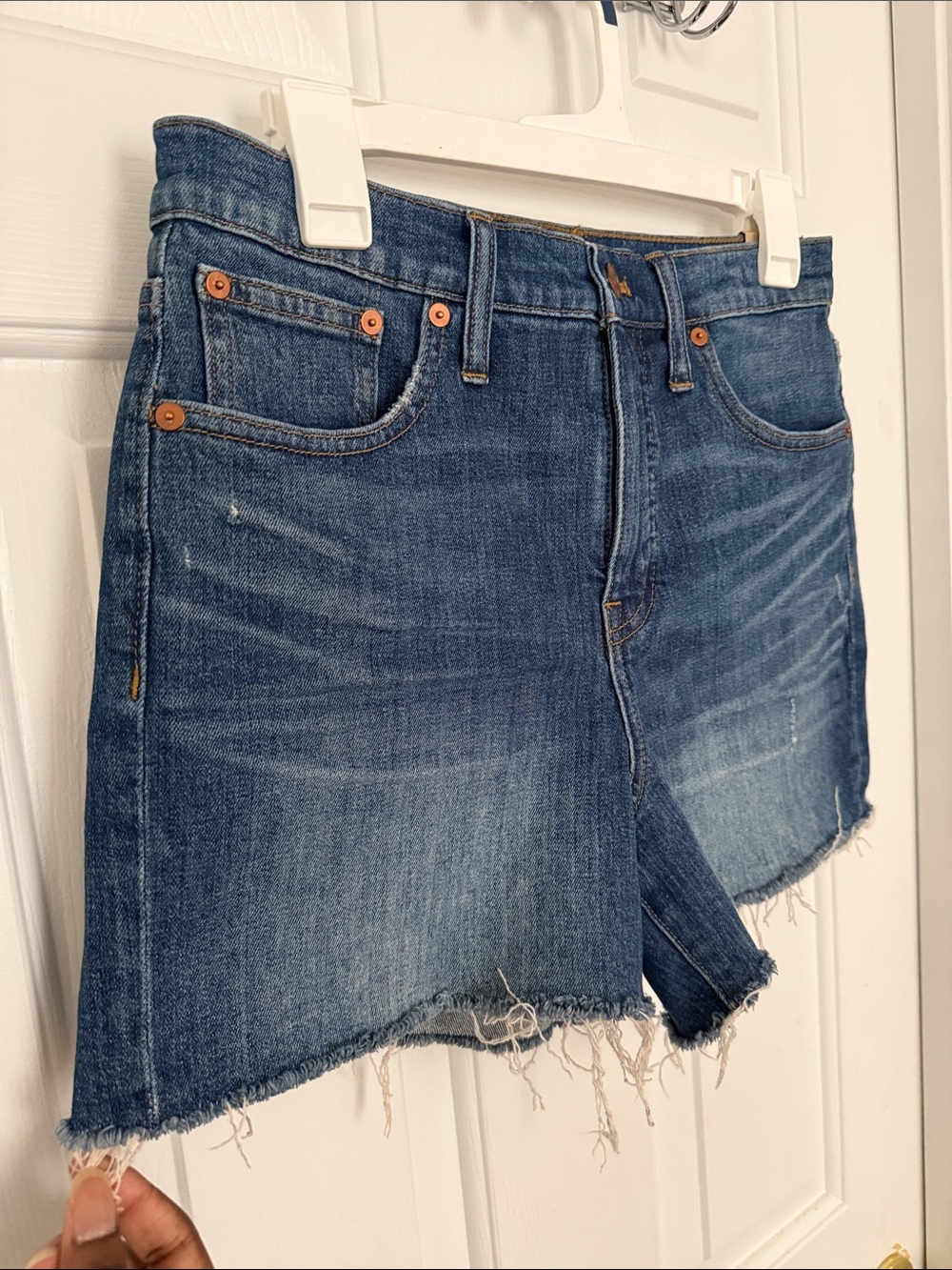 Madewell Women’s Wash Blue High-Rise Denim Shorts Size 28 NWT - Picture 7 of 9